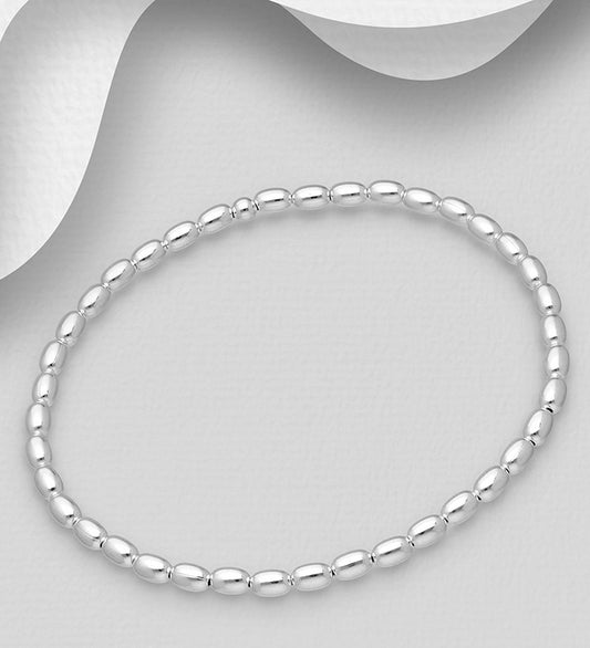 925 Sterling Silver Elastic Bracelet