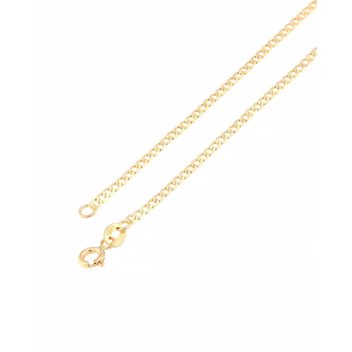 14ct Yellow Gold Extra flat Curb Chain