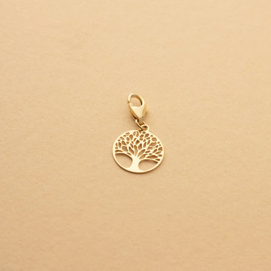 14ct Tree of Life charm pendant in yellow gold